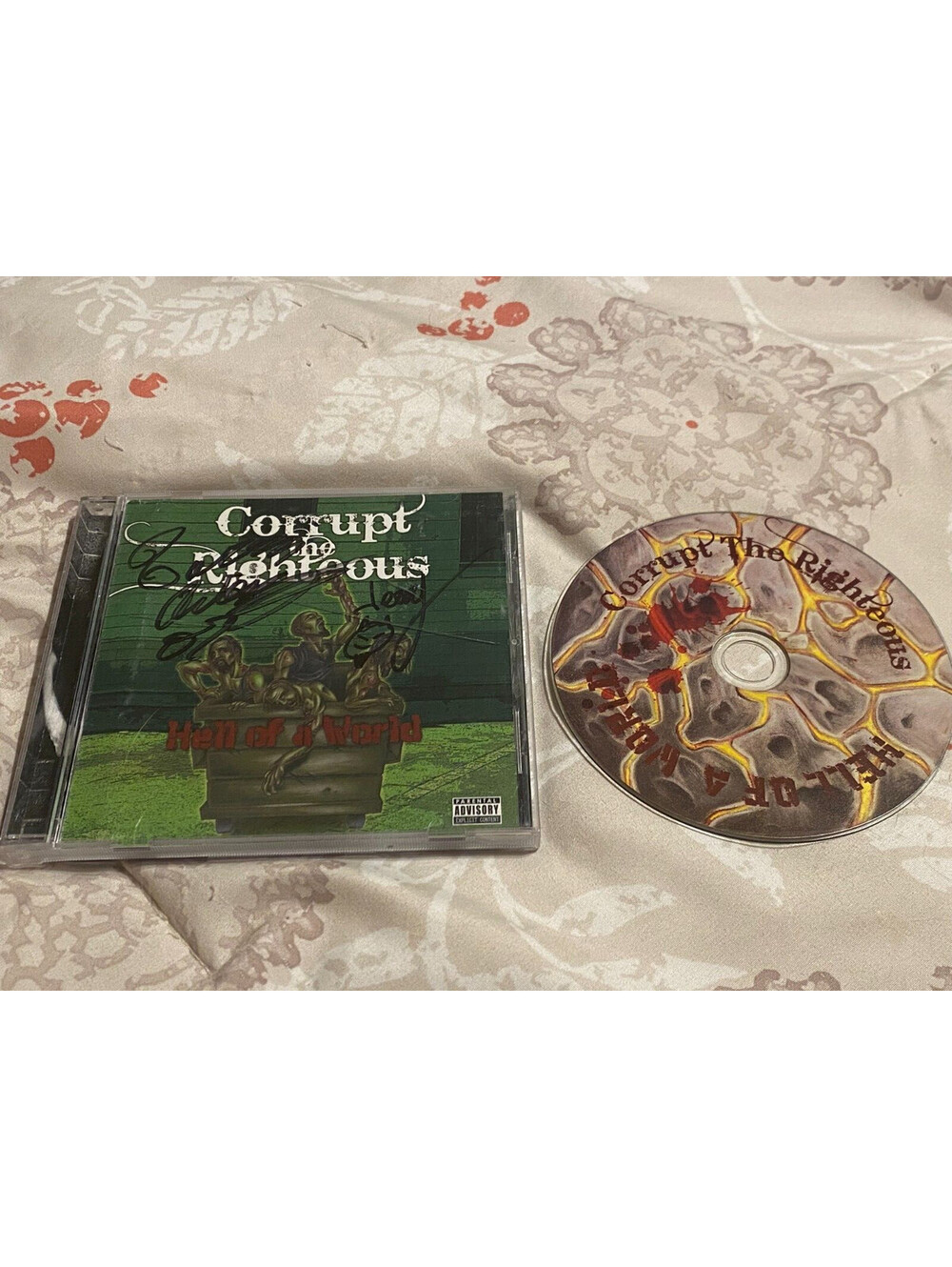 CORRUPT THE RIGHTEOUS Hell Of A World - 2007 CD - RARE INDIE THRASH CD - signed